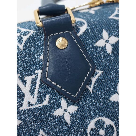 Louis Vuitton Monogram Jacquard Denim Speedy Bandolier 25 2way Bag - Picture 5 of 9